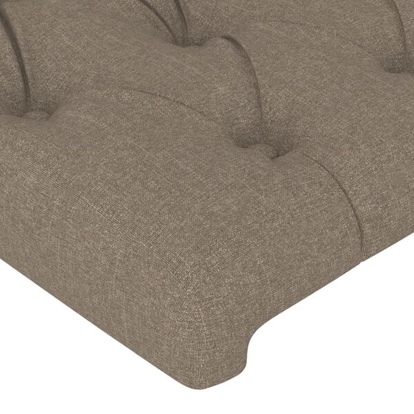 vidaXL Hoofdborden 2 st 72x7x78/88 cm stof taupe