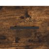 vidaXL Hoge kast 69,5x31x115 cm bewerkt hout gerookt eikenkleurig