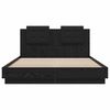 vidaXL Bedframe met Hoofdeinde Artisan Eiken 140 x 200 cm Bewerkt hout
