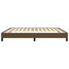 vidaXL Boxspring bed stof donkerbruin 160x200 cm