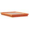vidaXL Bedframe met LED massief grenenhout wasbruin 150x200 cm