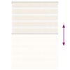vidaXL Zebra rolgordijn 110x100 cm stofbreedte 105,9 cm marmerbeige