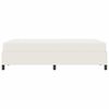 vidaXL Bedframe met matras Cr&egrave;me 120 x 190 cm Stof