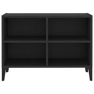 vidaXL Tv-meubel met metalen poten 69,5x30x50 cm zwart