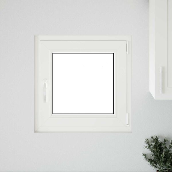 Kelderraam RISOR Wit 60 x 60 cm PVC en glas
