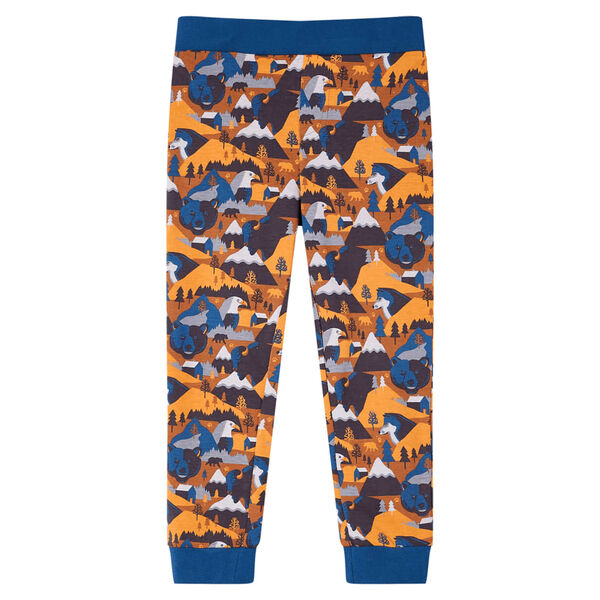 Kinderpyjama met lange mouwen 116 cognackleurig