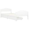 vidaXL Bedframe met 2 lades massief grenenhout wit 100x200 cm