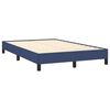 vidaXL Boxspring met matras stof blauw 120x190 cm