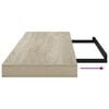vidaXL Wandschappen zwevend 4 st 80x23,5x3,8 cm MDF eikenkleurig
