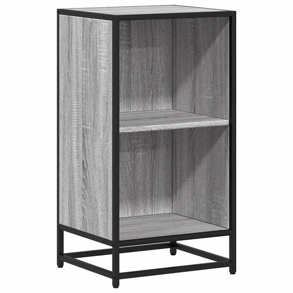 vidaXL Boekenkast 40x35x76 cm bewerkt hout grijs sonoma eikenkleurig