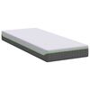 vidaXL Matras Wit en Grijs 80 x 200 cm Pocketvering