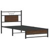 vidaXL Bedframe zonder matras bewerkt hout bruin eikenkleur 80x200 cm