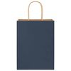 vidaXL Papieren zakjes 50 st met hengsels 21x11x28 cm blauw