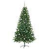 vidaXL Kerstboom met 150 LED met standaard Groen 150 cm PE
