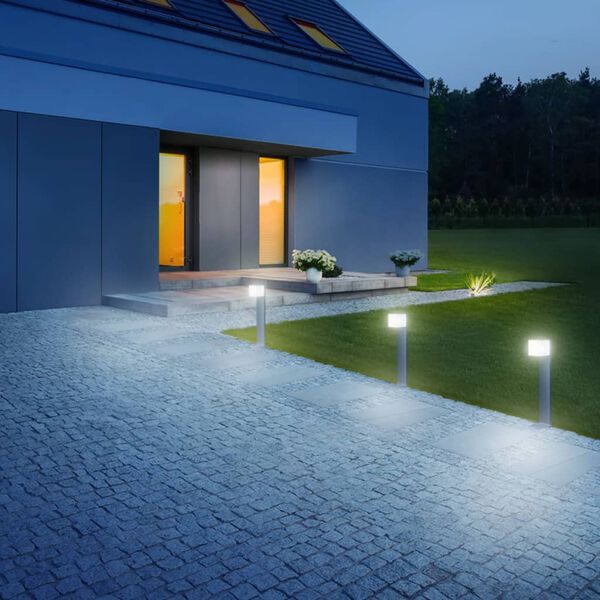 Steinel Sensorlichtpaal GL 80 LED IHF CUBO zilver 055486