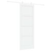 vidaXL Schuifdeur 78 x 211 cm Bewerkt hout Wit