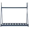 vidaXL Kinderbedframe massief grenenhout grijs 70x140 cm