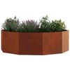vidaXL Plantenbak Roestig 120 x 120 x 35 cm Cortenstaal