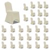 vidaXL Stoelhoezen stretch 30 st cr&egrave;me