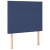 vidaXL Boxspring met matras en LED stof blauw 100x200 cm