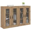 vidaXL Wandkasten 2 pcs Artisan Eiken 69,5 x 34 x 90 cm Bewerkt hout