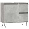 vidaXL Badkamerkast 65x33x60 cm bewerkt hout betongrijs