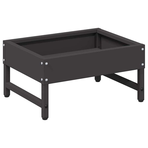 vidaXL Vogeleter Zwart 80 x 28 x 13.5 cm Koudgewalst Staal