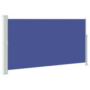 vidaXL Wind-/zonnescherm uittrekbaar 160x300 cm blauw