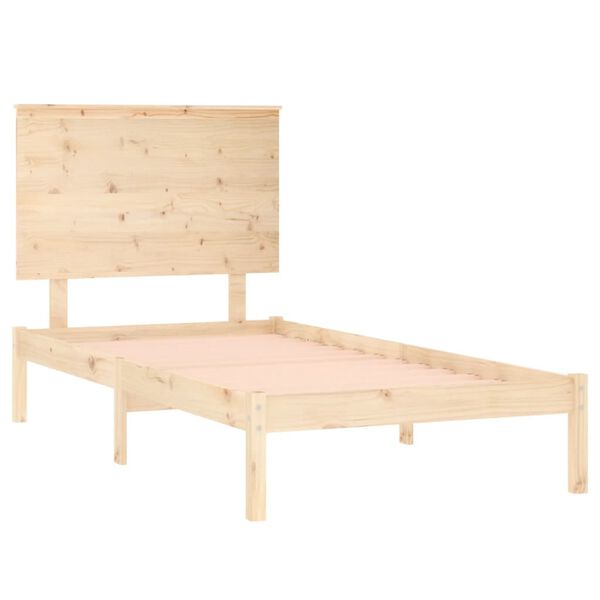 vidaXL Bedframe massief hout 75x190 cm