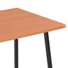 vidaXL Bureau met schappen 102x50x117 cm zwart en bruin