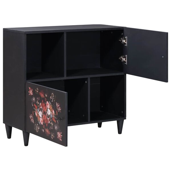 vidaXL Opslagkasten Multikleur 80 x 33,5 x 75 cm Massief Mango Hout