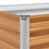 vidaXL Verhoogde plantenbak 390 x 50 x 36 cm Gegalvaniseerd staal