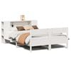 vidaXL Bed met boekenkast zonder matras grenenhout wit 120x200 cm