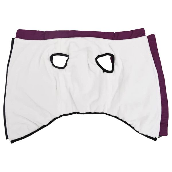 vidaXL Hondenjas met harnas waterdicht reflecterend paars L52