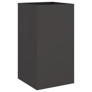 vidaXL Plantenbak 42x38x75 cm staal zwart