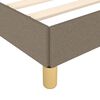 vidaXL Bedframe zonder matras 80x200 cm stof taupe