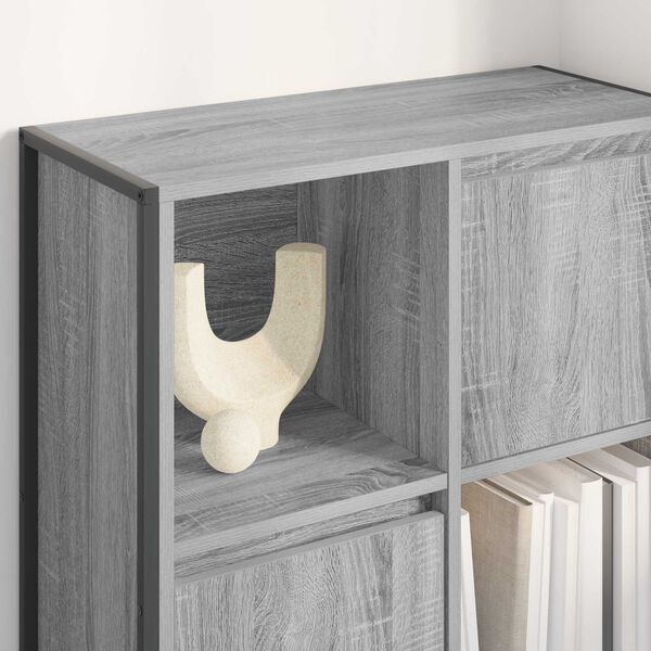 vidaXL Boekenkast Grijs Sonoma 68 x 30 x 108.5 cm Bewerkt hout