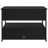 vidaXL Salontafel met lade Zwart Eiken 70 x 50 x 54,5 cm Bewerkt hout