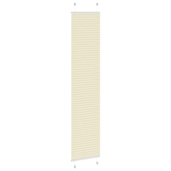 vidaXL Pliss&eacute; rolgordijn 45x200 cm stofbreedte 44,4 cm polyester cr&egrave;me