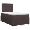 vidaXL Boxspringbed met matras Donkerbruin 120 x 190 cm Stof