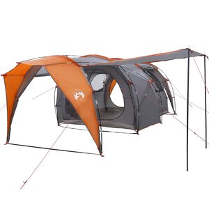 vidaXL Tunneltent Grijs en Oranje 562 x 265 x 216 cm