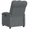 vidaXL Relaxfauteuil Donkergrijze Stof
