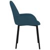 vidaXL Eetkamerstoelen 2 st fluweel blauw