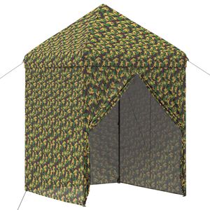 vidaXL Tent met 4 Zijwanden 2 x 2 m Leger Camouflage