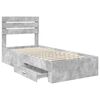 vidaXL Bedframe met lade met hoofdeinde met opslag Bewerkt hout