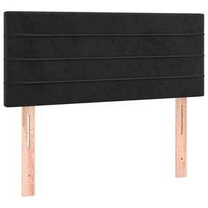 vidaXL Hoofdbord 100x5x78/88 cm fluweel zwart