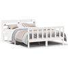 vidaXL Bedframe zonder matras massief grenenhout wit 120x200 cm