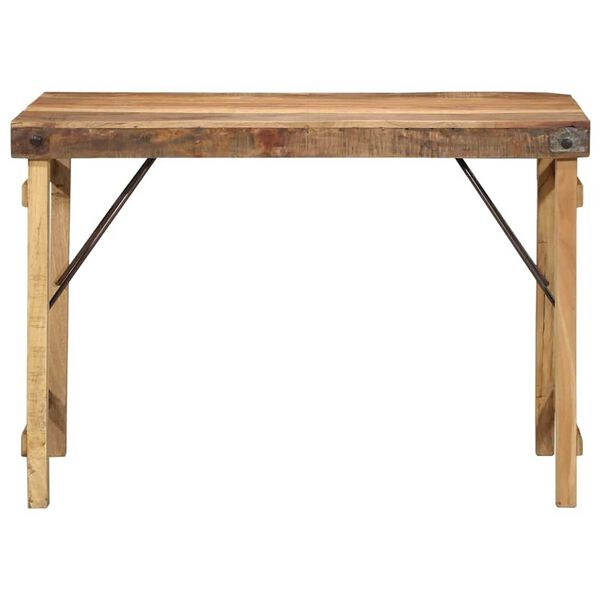 vidaXL Eettafel Bruin 110 x 55 x 76 cm massief gerecycled hout