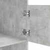 vidaXL Wasmeubel met opslag Betonkleurig 50 x 68 x 162 cm Bewerkt hout