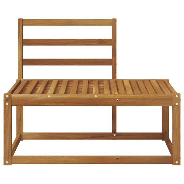 vidaXL Buiten Eind Sofa Naturel 91 x 63 x 73 cm Massief Acaciahout